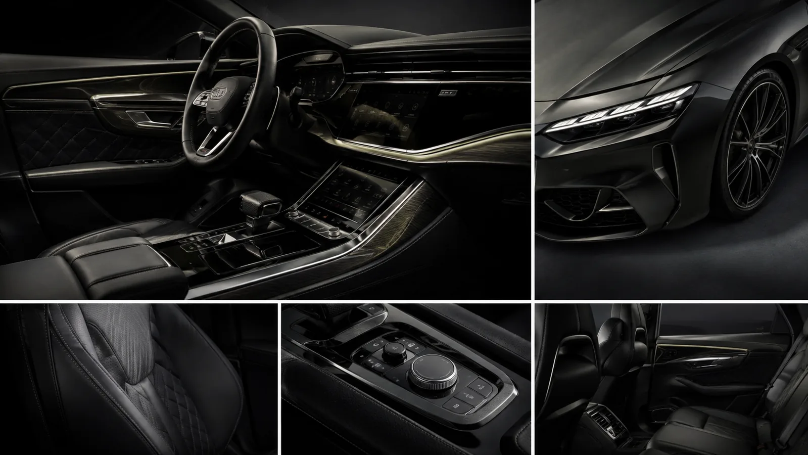 Premium German car interior and design detail